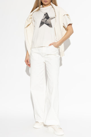 Golden Goose cream T-shirt with print 2