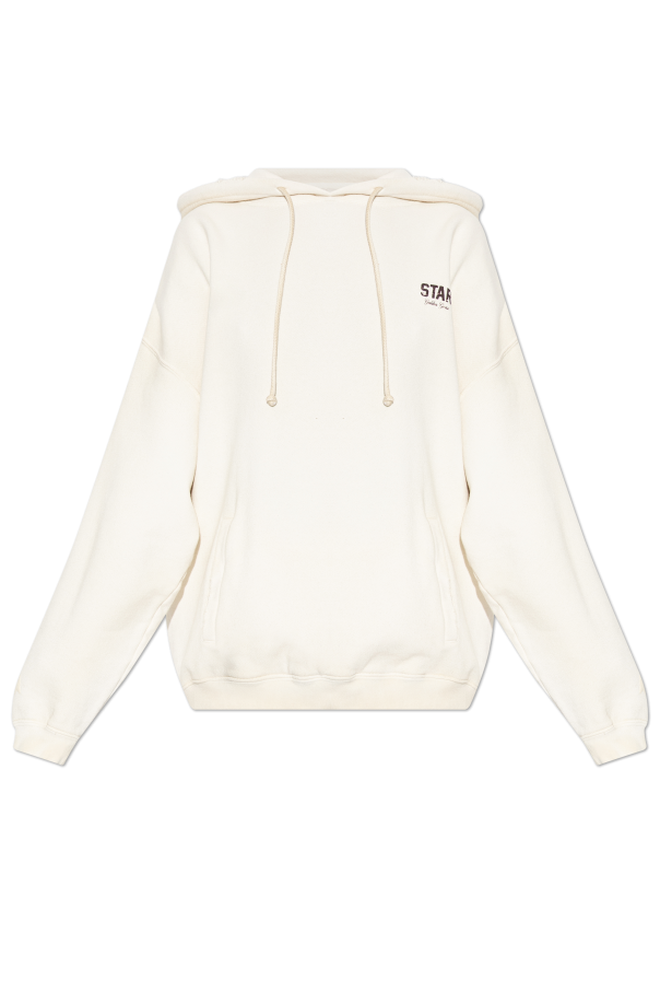 Golden Goose cream Sweatshirt with logo 1