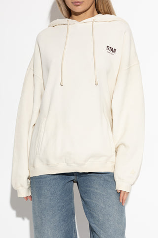 Golden Goose cream Sweatshirt with logo 3