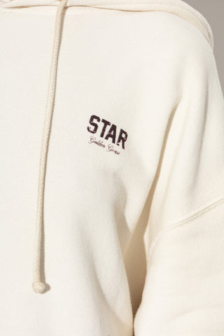 Golden Goose cream Sweatshirt with logo 5