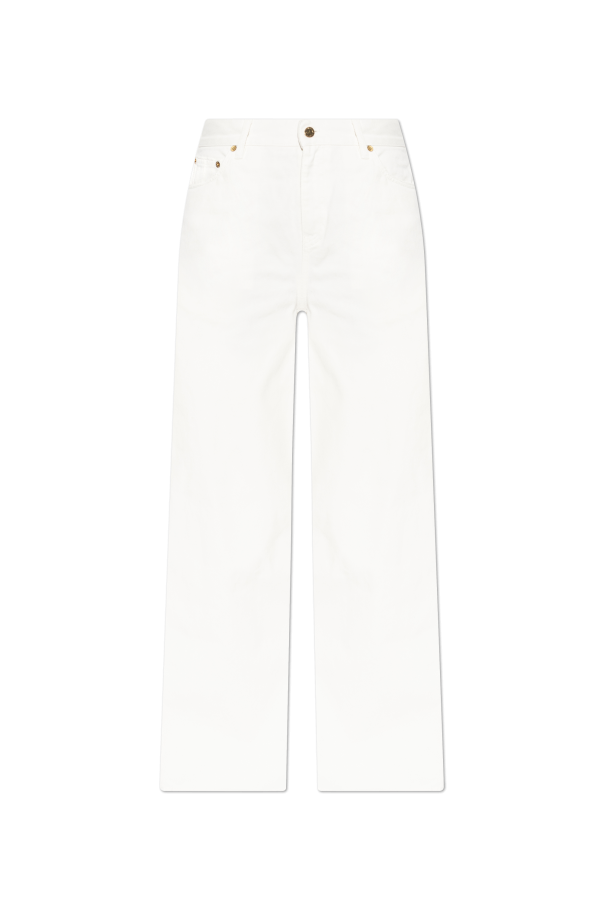 Golden Goose WHITE Wide-leg jeans 1