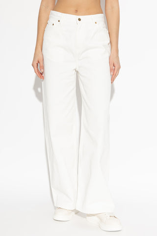 Golden Goose WHITE Wide-leg jeans 3