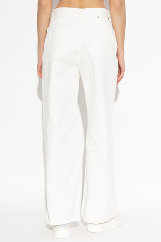 Golden Goose WHITE Wide-leg jeans 4