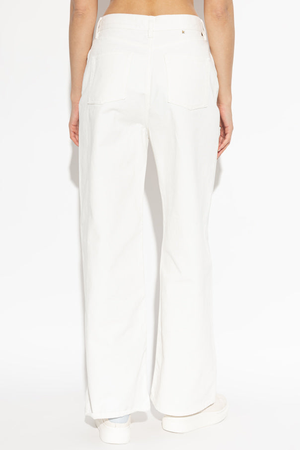 Golden Goose WHITE Wide-leg jeans 4