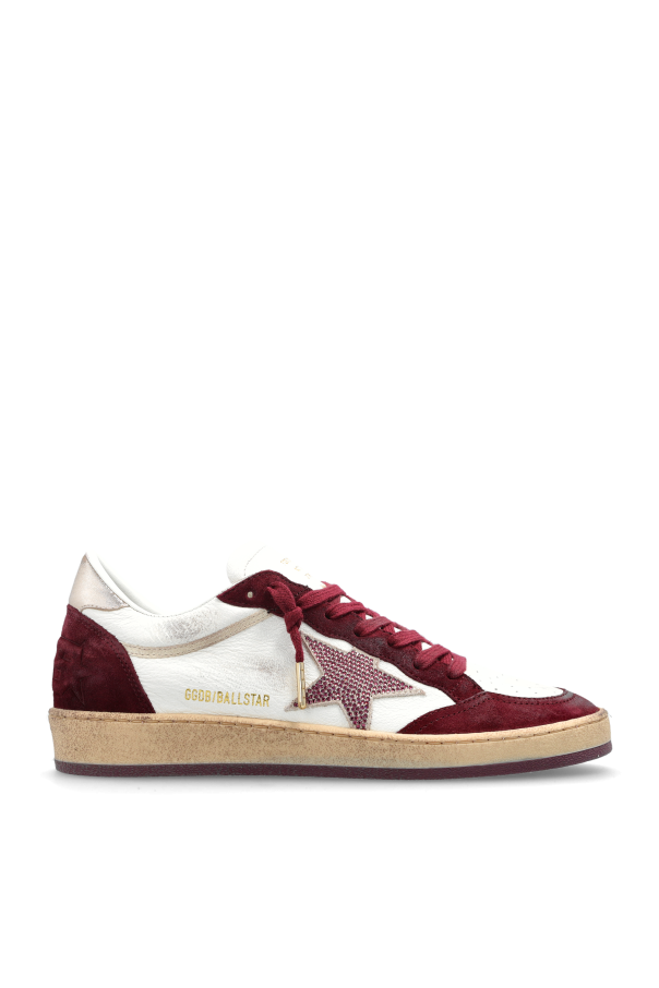 Golden Goose BURGUNDY 'Ballstar' sports shoes 1