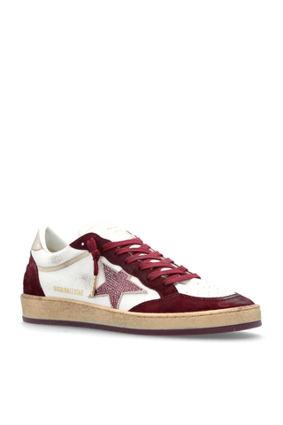 Golden Goose BURGUNDY 'Ballstar' sports shoes 4