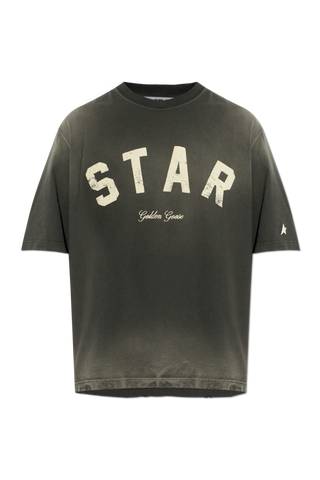 Golden Goose GREY T-shirt with logo 1