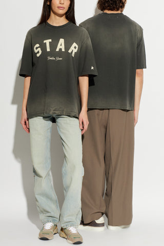 Golden Goose GREY T-shirt with logo 2