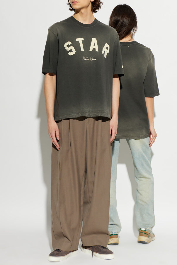 Golden Goose GREY T-shirt with logo 3