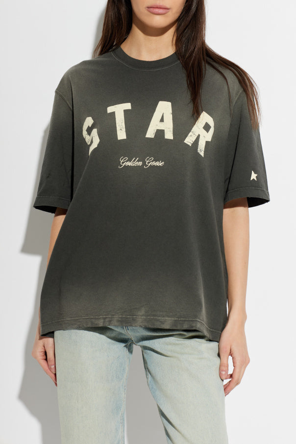 Golden Goose GREY T-shirt with logo 4