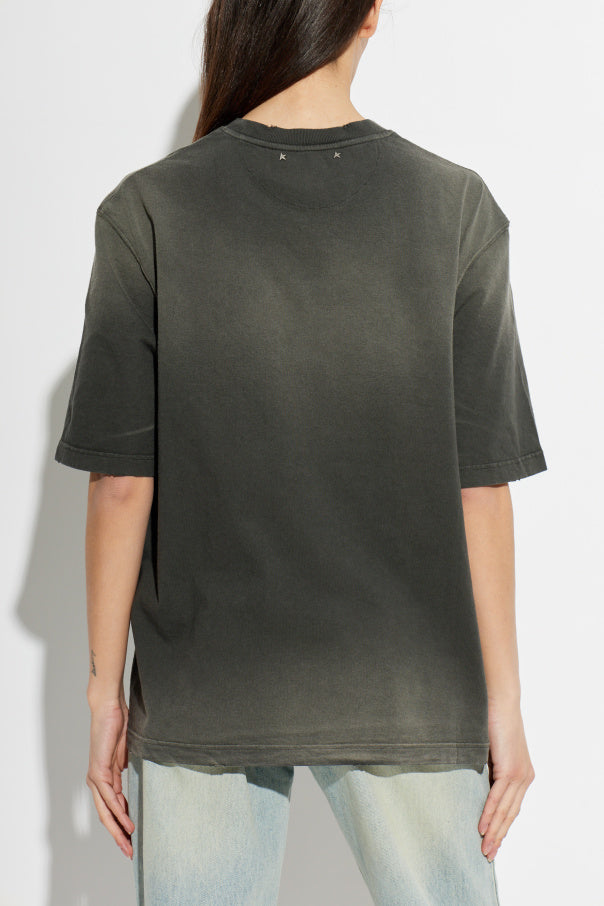 Golden Goose GREY T-shirt with logo 5