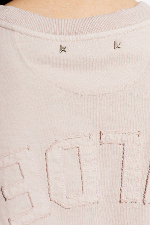Golden Goose PINK T-shirt with logo 5