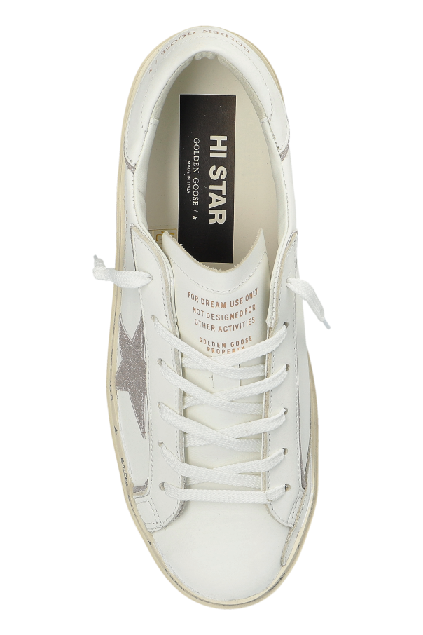 Golden Goose WHITE "Hi Star Classic" sports shoes 6