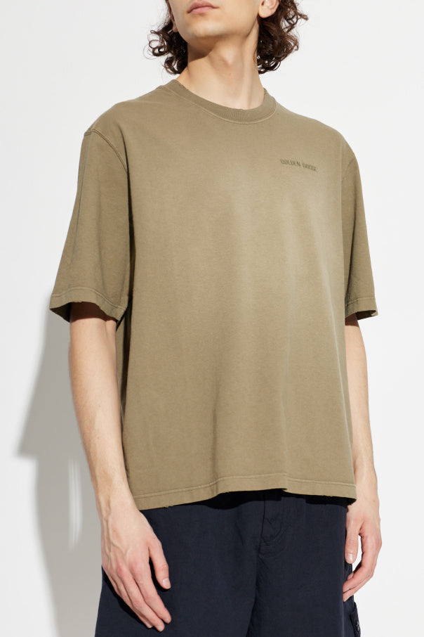 Golden Goose BROWN T-shirt with logo 3