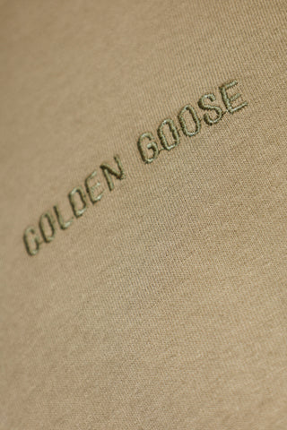 Golden Goose BROWN T-shirt with logo 5