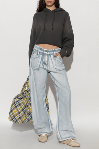Golden Goose GREY Short 'Oversize' sweatshirt 2