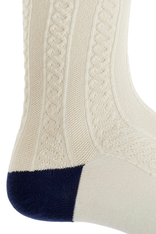 Golden Goose cream Socks with decorative knit 3