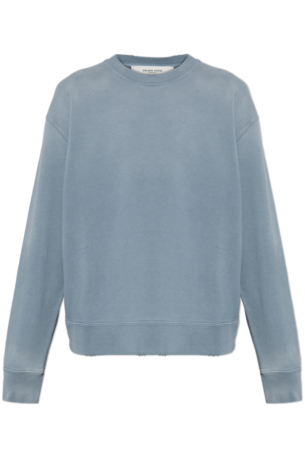 Golden Goose BLUE Sweatshirt with logo patch 1