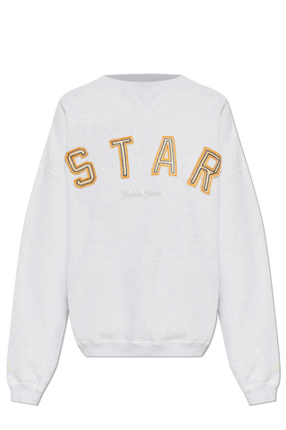 Golden Goose GREY Sweatshirt with embroidered logo 1