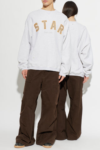 Golden Goose GREY Sweatshirt with embroidered logo 3