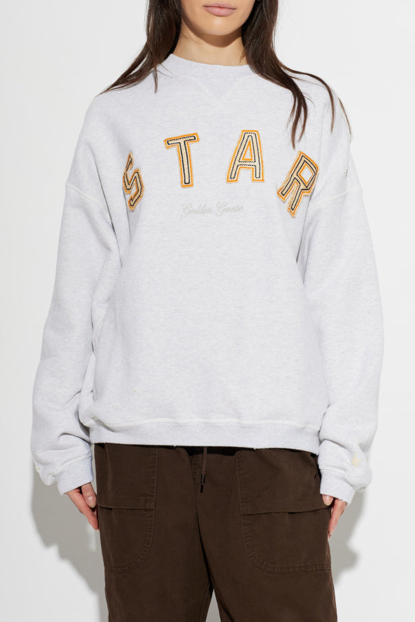 Golden Goose GREY Sweatshirt with embroidered logo 4