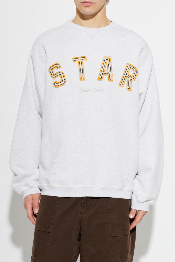 Golden Goose GREY Sweatshirt with embroidered logo 6
