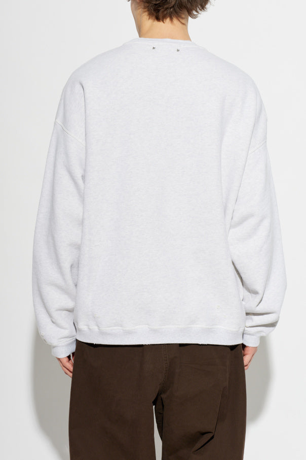Golden Goose GREY Sweatshirt with embroidered logo 7