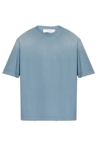 Golden Goose BLUE T-shirt with Vintage effect 1