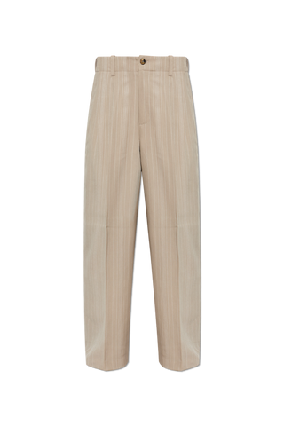 Golden Goose beige Striped pattern trousers 1