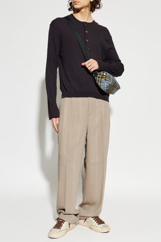 Golden Goose beige Striped pattern trousers 2