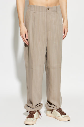 Golden Goose beige Striped pattern trousers 3