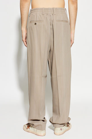 Golden Goose beige Striped pattern trousers 4