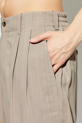 Golden Goose beige Striped pattern trousers 5