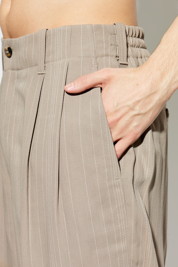 Golden Goose beige Striped pattern trousers 5