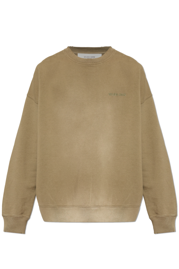 Golden Goose GREEN Sweatshirt with a vintage effect 1