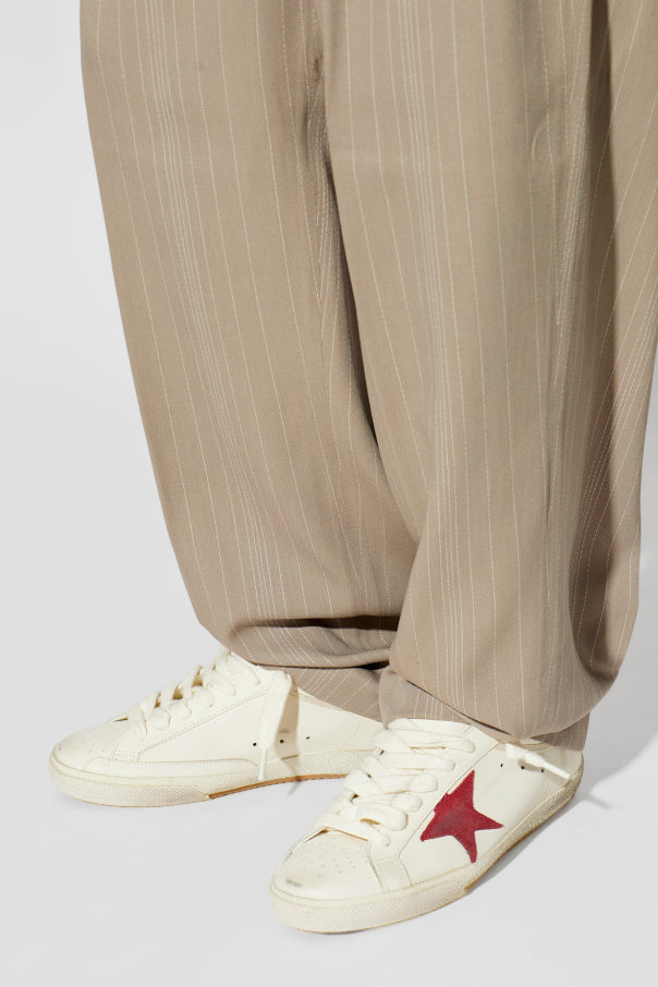 Golden Goose cream "Super Star Bike With Folded Lini" sports shoes 2