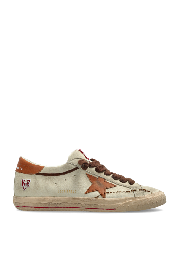 Golden Goose cream "Super-Star With List Destroyed" sports shoes 1