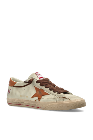 Golden Goose cream "Super-Star With List Destroyed" sports shoes 4