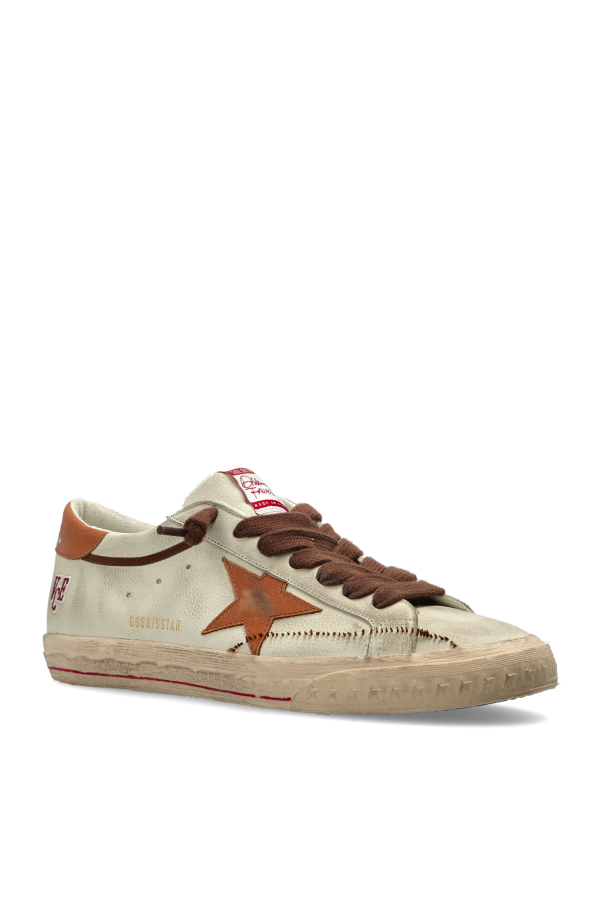 Golden Goose cream "Super-Star With List Destroyed" sports shoes 4