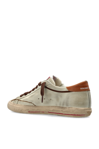 Golden Goose cream "Super-Star With List Destroyed" sports shoes 5