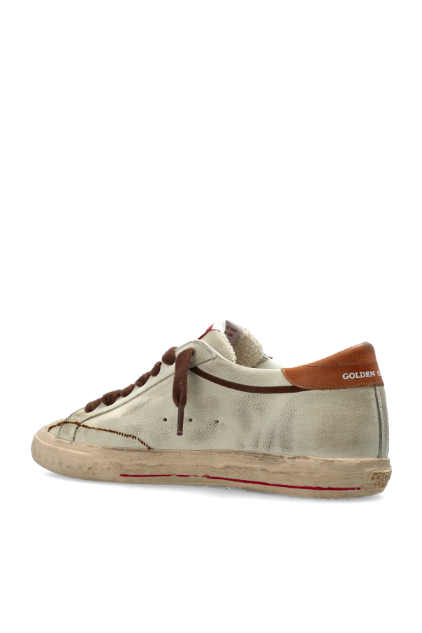 Golden Goose cream "Super-Star With List Destroyed" sports shoes 5