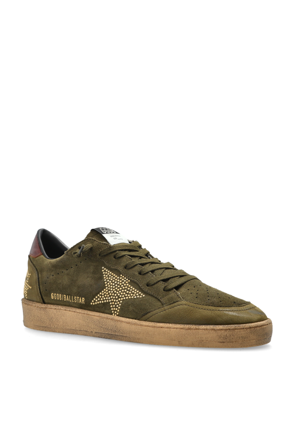 Golden Goose GREEN Ballstar With Studded Star sports shoes 4