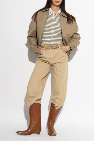Golden Goose BROWN Striped pattern polo 2