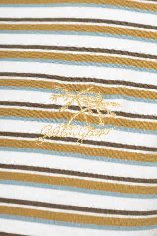 Golden Goose BROWN Striped pattern polo 5