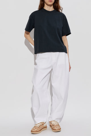 Golden Goose BLACK T-shirt with 'Vintage' effect 2