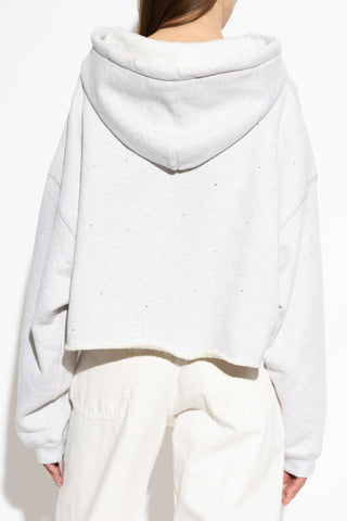 Golden Goose GREY Cropped hoodie 4
