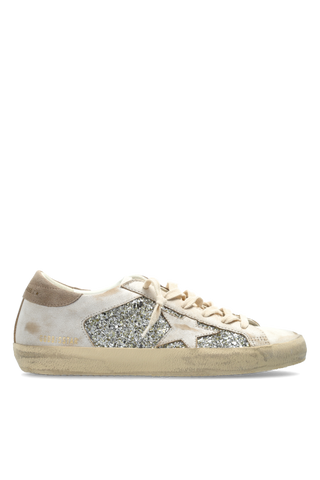 Golden Goose beige ‘Super-Star’ sports shoes 1