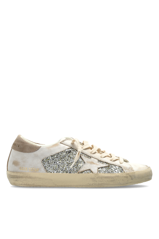 Golden Goose beige ‘Super-Star’ sports shoes 1
