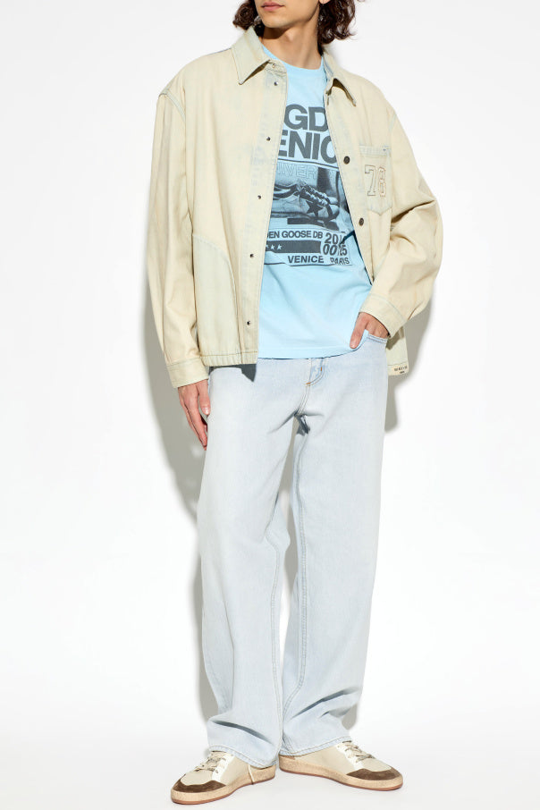 Golden Goose beige ‘Ball Star’ sports shoes 3