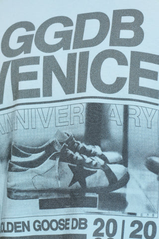 Golden Goose BLUE T-shirt with print 5